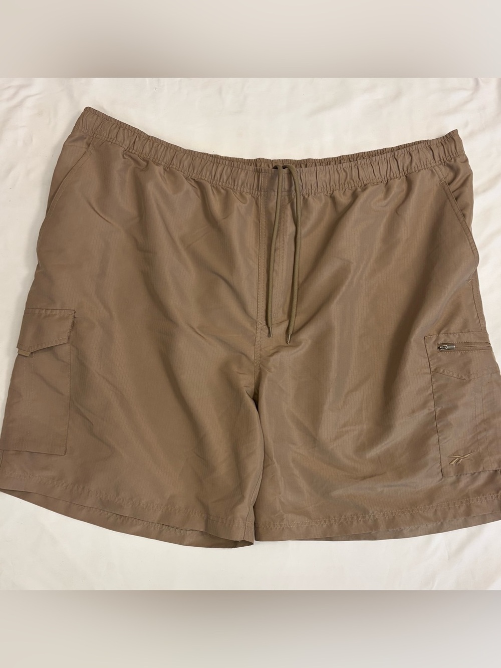 Reebok 4 X Men's Casual Drawstring Cargo Shorts - Brown